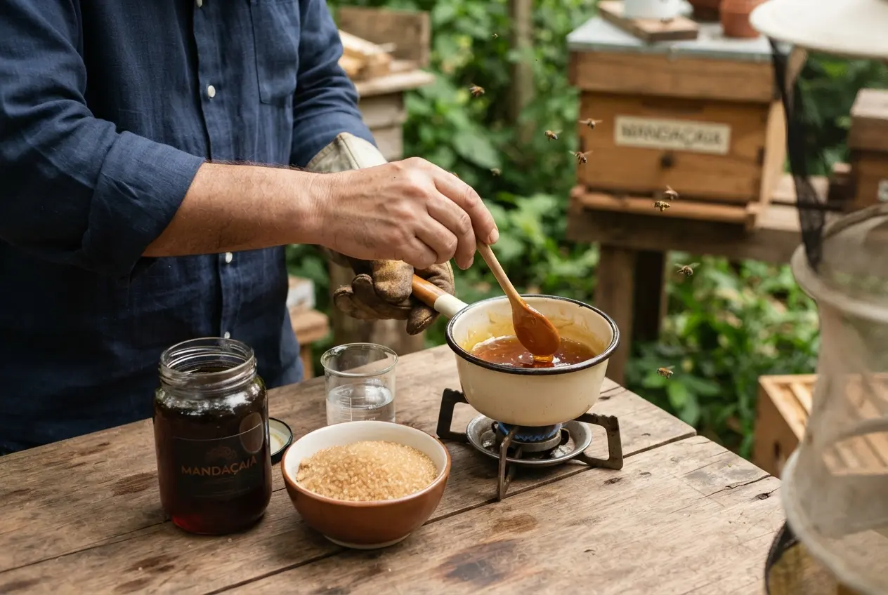 A receita ideal de xarope para a Mandaçaia 
