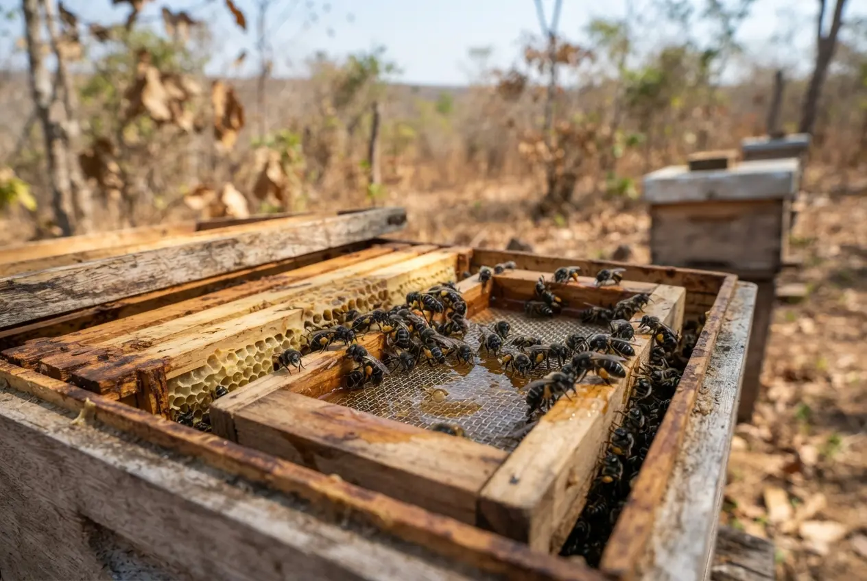 Como alimentar abelha bugia na seca de forma segura 