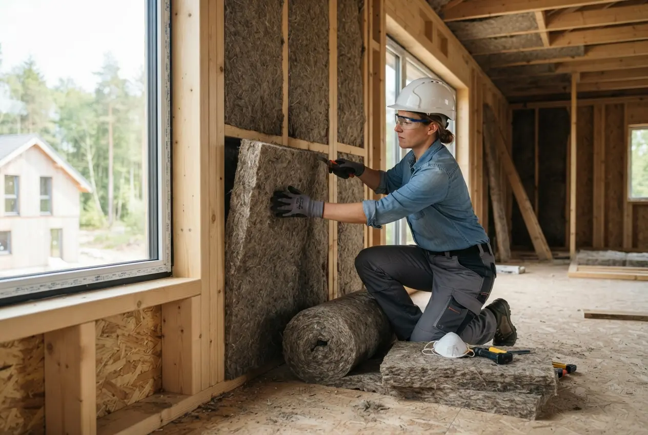 Isolamento térmico passivo com materiais recicláveis 