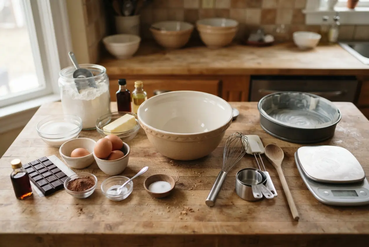 Materiais necessários para preparar a receita 