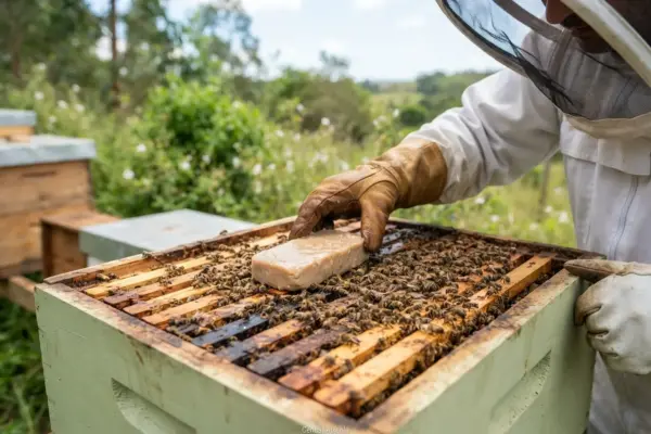 Como Alimentar Abelha Apis com Pasta Proteica