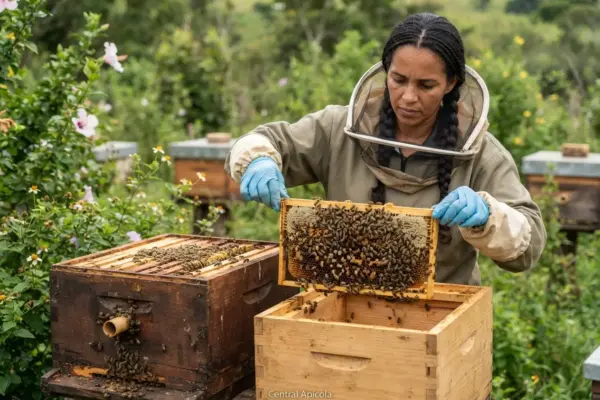 Como Fazer Divisão de Colônia de Abelha Jataí Passo a Passo