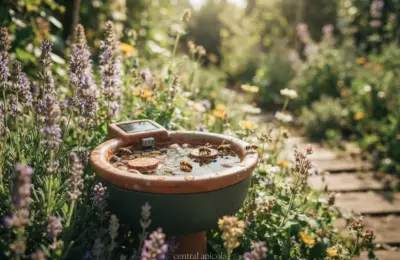 Bebedouro inteligente para abelhas ganha força no jardim em 2026