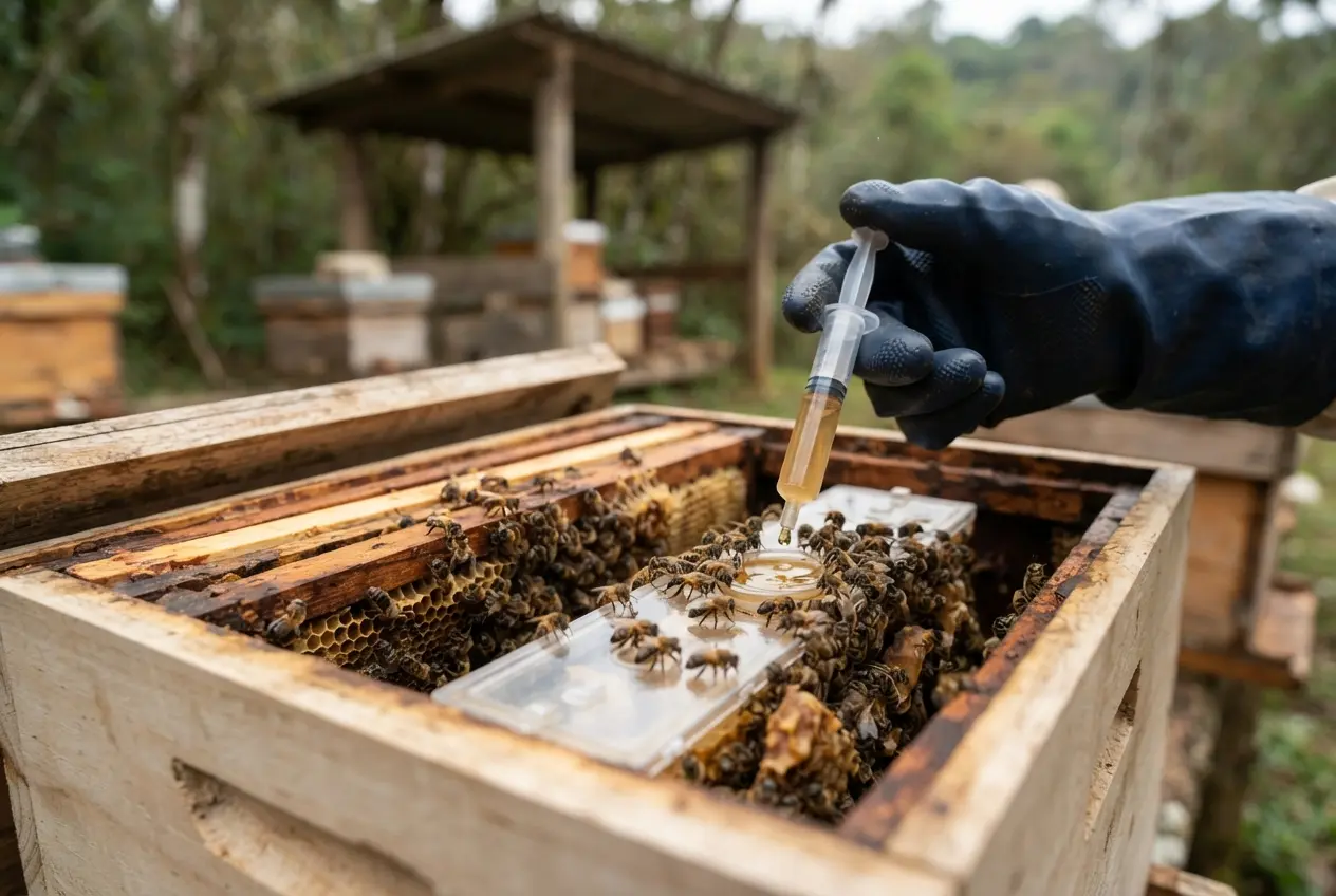 Como Alimentar Abelha Tubuna com Xarope no Inverno Como Alimentar Abelha Tubuna com Xarope no Inverno
