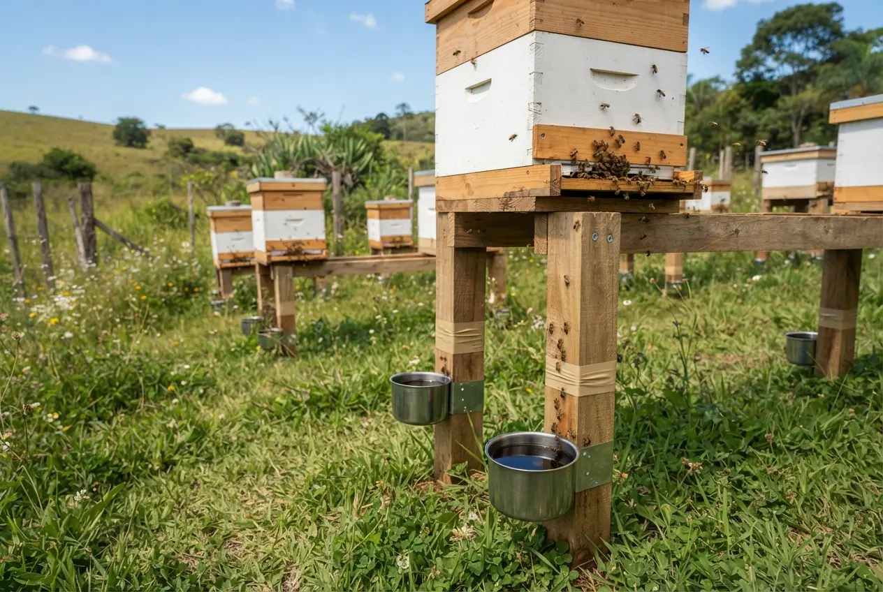Como Evitar o Ataque de Formigas no Apiário Como Evitar o Ataque de Formigas no Apiário