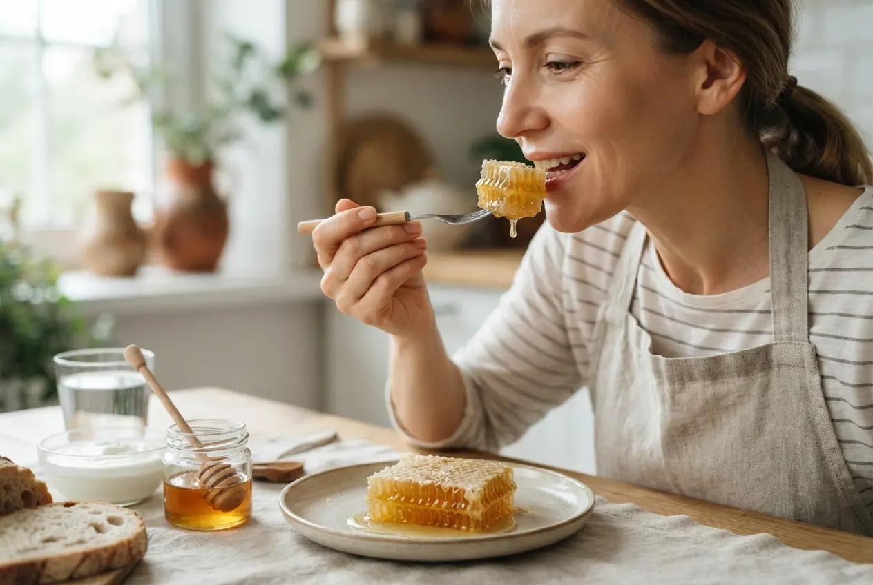 Como comer favo de mel com segurança como comer favo de mel
