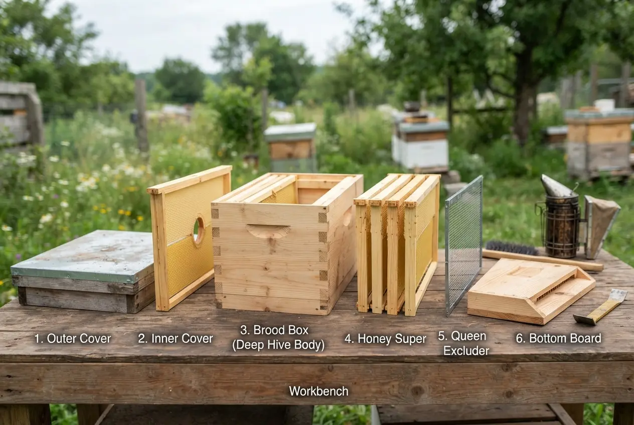 Medidas padrão da caixa Langstroth Apis mellifera