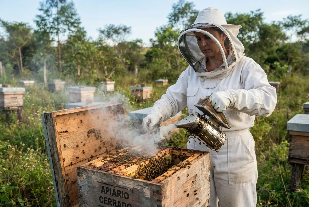 O fumegador no manejo de Apis mellifera qual o combustível ideal para o fumegador apícola