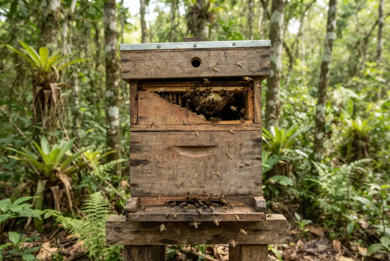 O padrão INPA para a Mandaçaia como capturar enxame de abelha mandacaia na natureza