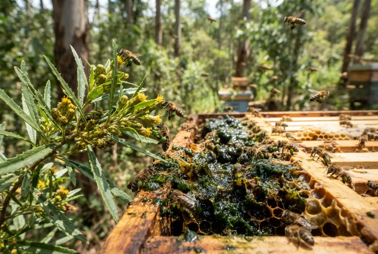 Própolis verde e sua origem botânica como evitar a pilhagem entre colmeias no apiario