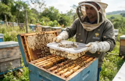 Como Alimentar Abelha Apis com Xarope de Açúcar?
