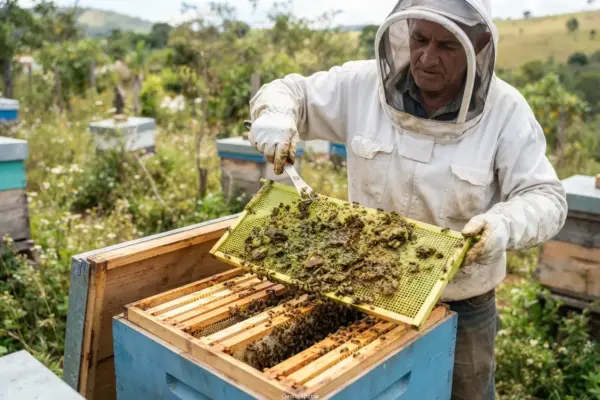 Como Coletar Própolis Verde na Caixa de Abelha?