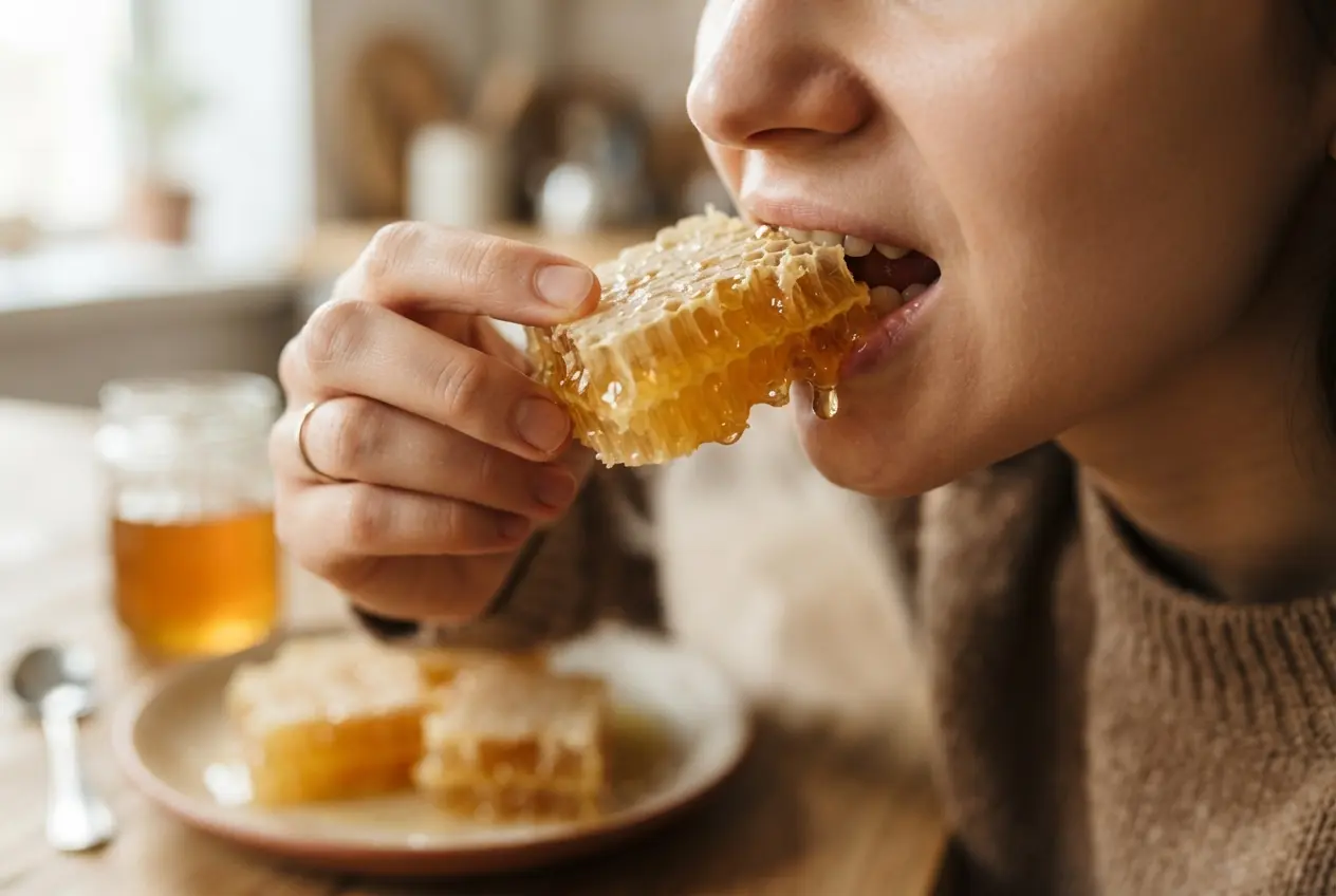 favo de mel pode comer com a cera? favo de mel pode comer com a cera